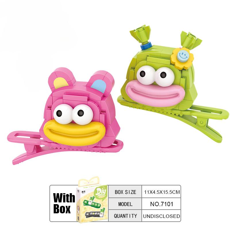 Строительные блоки из скорлупы кокоса, заколки с пандой, кошка, животное, забавные аксессуары для игр в дофамин, подарок для маленьких девочек, Loz