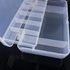 Transparent Double Tray Plastic Compartments Hand Tool Organizer Two-Sided Storage Cases Tackle Box