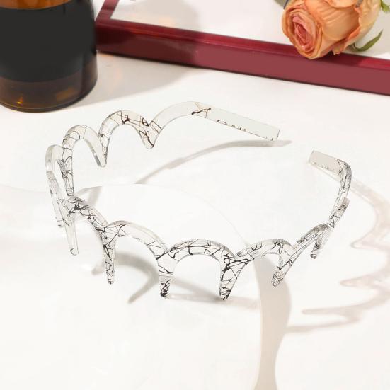 Женская повязка на голову, нескользящая, с зубчиками, из невыцветающего материала, повязка для волос, яркий цвет, головной убор для купания, аксессуар для волос