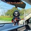 Skeleton Halloween Car Hanging Decoration Acrylic Material Car Interior Styling