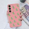 Case For Samsung Galaxy S23+ Ultra S22+ S21 S20 FE Note 10 20 Lite Cute Dinosaur Liquid Silicone Soft TPU Back Cover For Samsung S22 S23 Bumper Funda