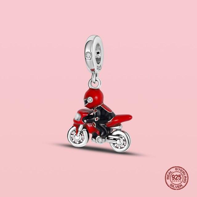 Подвеска из стерлингового серебра 925 пробы, очаровательные бусины для оригинального браслета Panjia, ожерелье, женские украшения