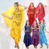 Kstyle cos Хэллоуин Косплей Костюм для Танца Живота, Взрослый Комплект, для Танцевальных Мероприятий, Вечеринок и After-Party, Этнические Костюмы (Желтый, Один размер подходит всем)