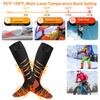 1 пара носков с подогревом, перезаряжаемые, с дистанционным управлением, для мужчин и женщин, электрические носки, моющиеся, для зимы, для катания на лыжах, пешего туризма, кемпинга, согревающие носки