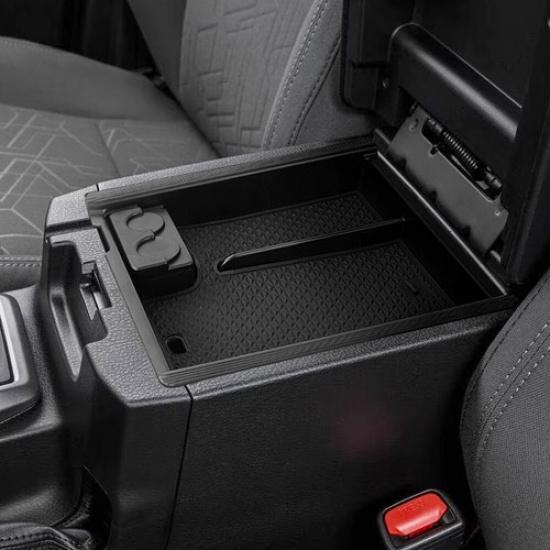 For 2016- Toyota Tacoma Center Console Armrest Storage Tray Organizer Box