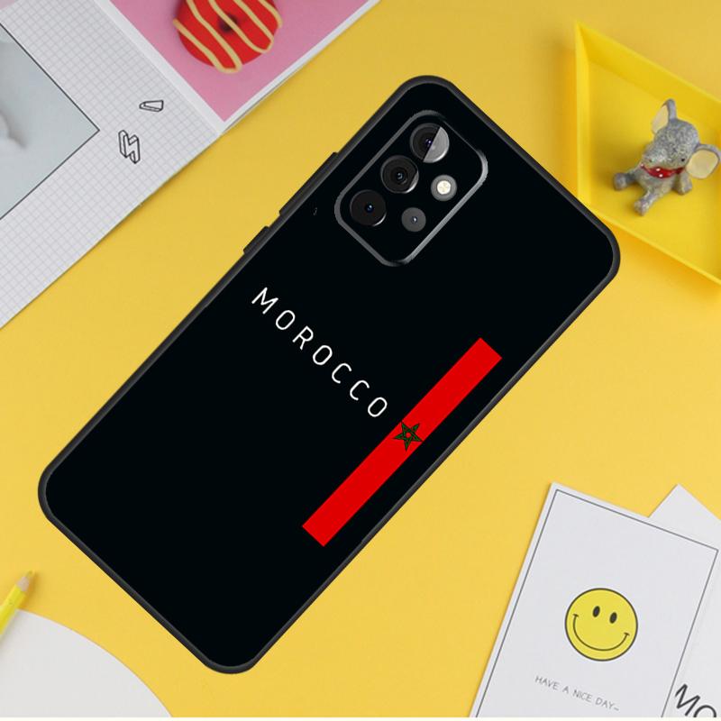 Morocco Maroc Moroccan Flag Case For Samsung Galaxy A15 A17 A54 A34 A14 A13 A23 A33 A53 A52 A32 A12 A56 A36 A16 A35 A55