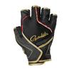 Gamakatsu Cross Belt Fishing Gloves GM7302 Black X Size L (5-strap) Red,