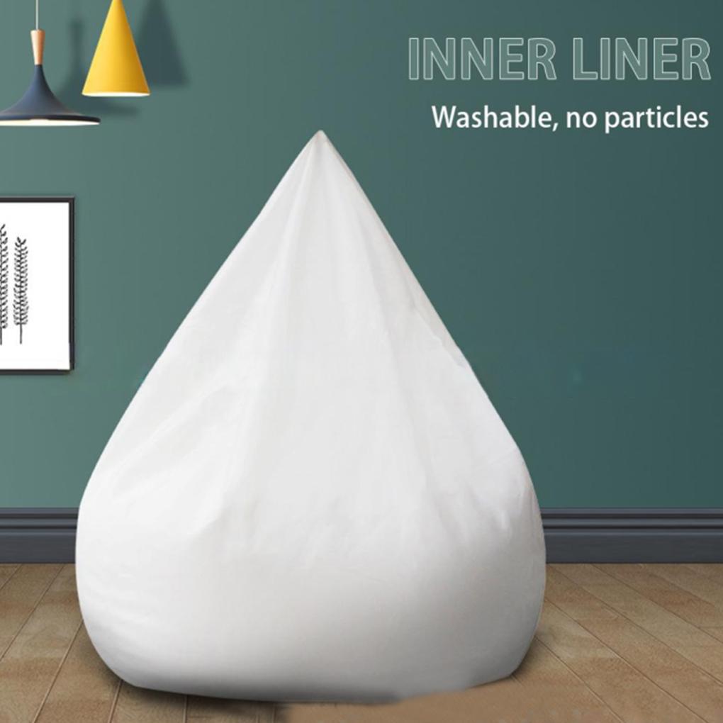 Чехол на кресло-мешок для гостиной, дивана, многоразовый чехол для кресла-мешка для дома, однотонный, декоративный, пыленепроницаемый