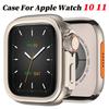 Металлический бампер-кейс для Apple Watch 10 46 мм Защитная рамка-чехол для iWatch Серии 11 9 8 7 6 5 SE Замена на Ultra 3 49 мм Титан