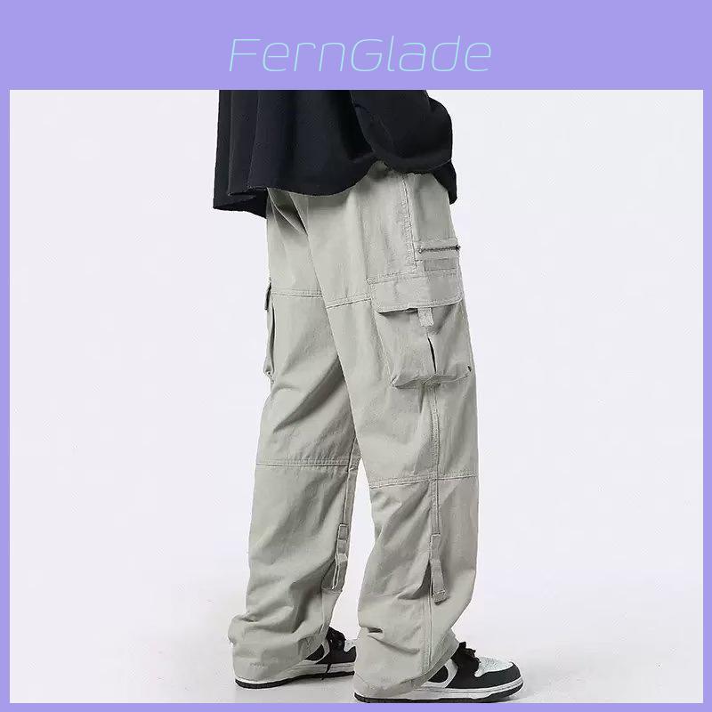 Port Authority Cargo Pants With Multiple Pockets For Casual Wear Men Spring Autumn