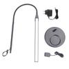 LED Desk Lamp Folding Stepless Dimmable 3 Color Temperatures 3000K-6000K Gooseneck Hose Weighted Bas