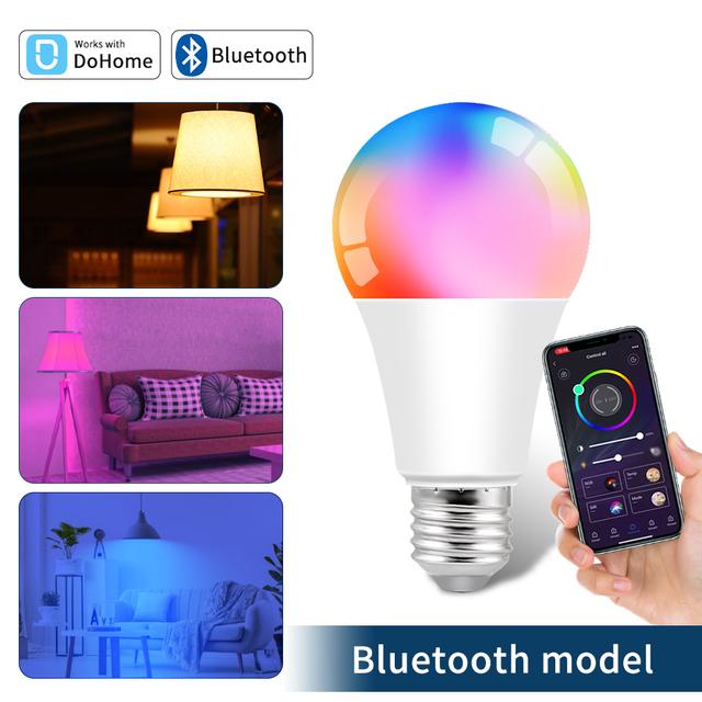 Smart Wifi Bulb Alexa E27 Led Bulb For Apple Android Dohome Siri Voice Control Google Home Timer Function RGBCW