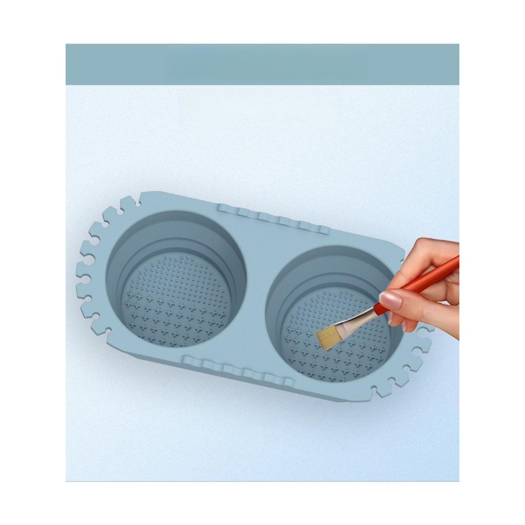 Foldable silicone pen bucket, portable multifunctional pen washing bucket