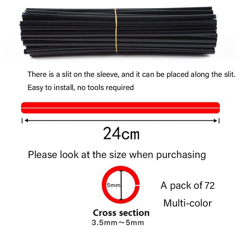 LMoDri 72 шт., защита спиц велосипеда, красочные диски для мотокросса, чехлы для внедорожных велосипедов, комплект защиты для велосипеда, мотоциклетный велосипед