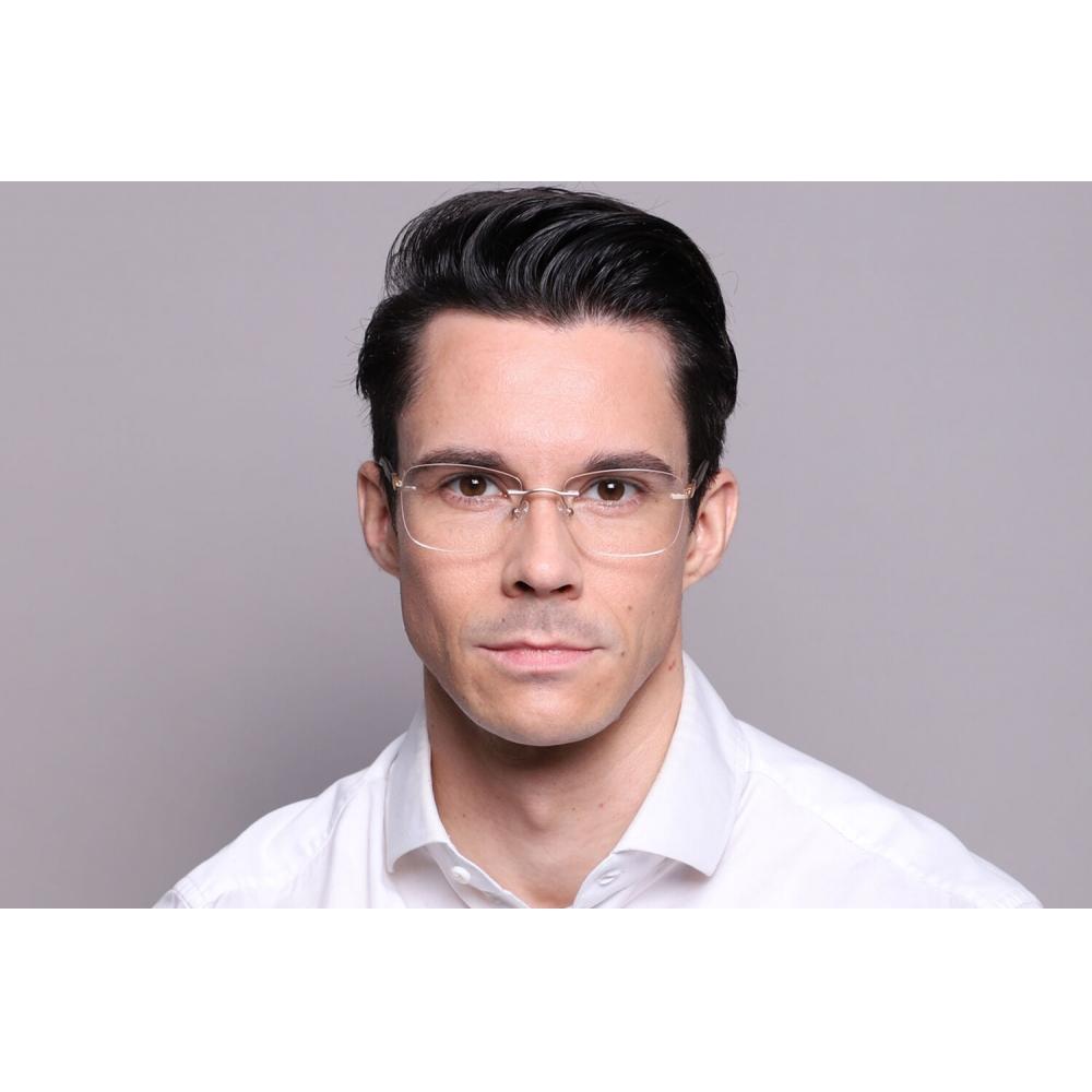 Rimless Square Gold Smartbuy Collection Harleigh Wm6501 C2 Fashion Unisex Eyeglasses