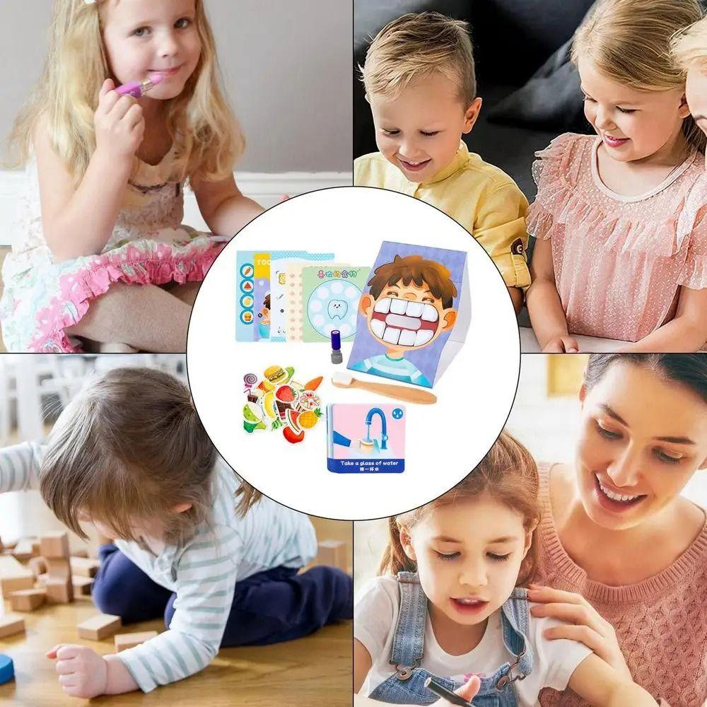 with Toothbrush Simulation Brushing Teeth Game Counting Tooth Defence Board Game Boys Girls
