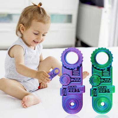 3D-печатная игрушка-кольцо для снятия стресса и беспокойства, 5-в-1, вращающаяся сенсорная игрушка для детей и взрослых, портативная игрушка для путешествий, осознанной медитации, вращающаяся на кончиках пальцев