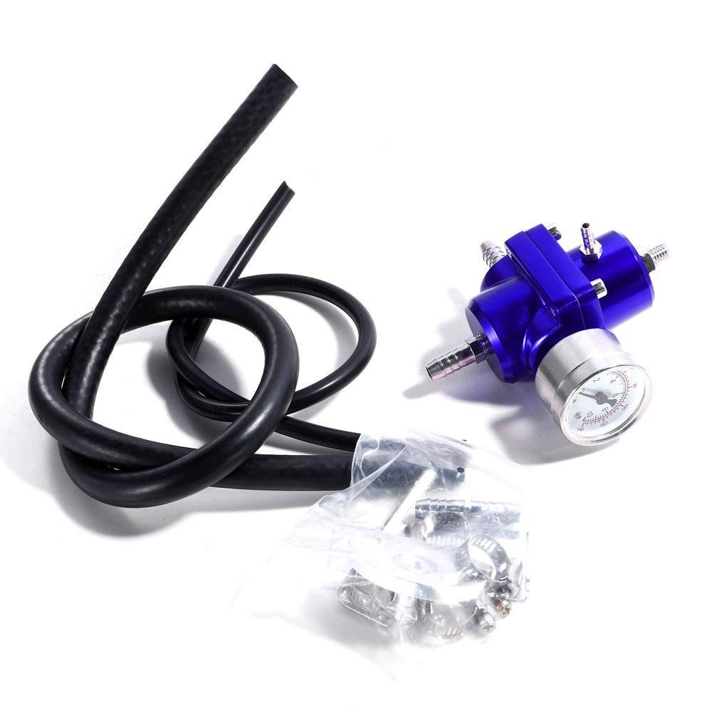 Universal 0-140 PSI Adjustable Fuel Pressure Regulator FPR /Gauge For BMW E39 5 series Facelift 2000-2003