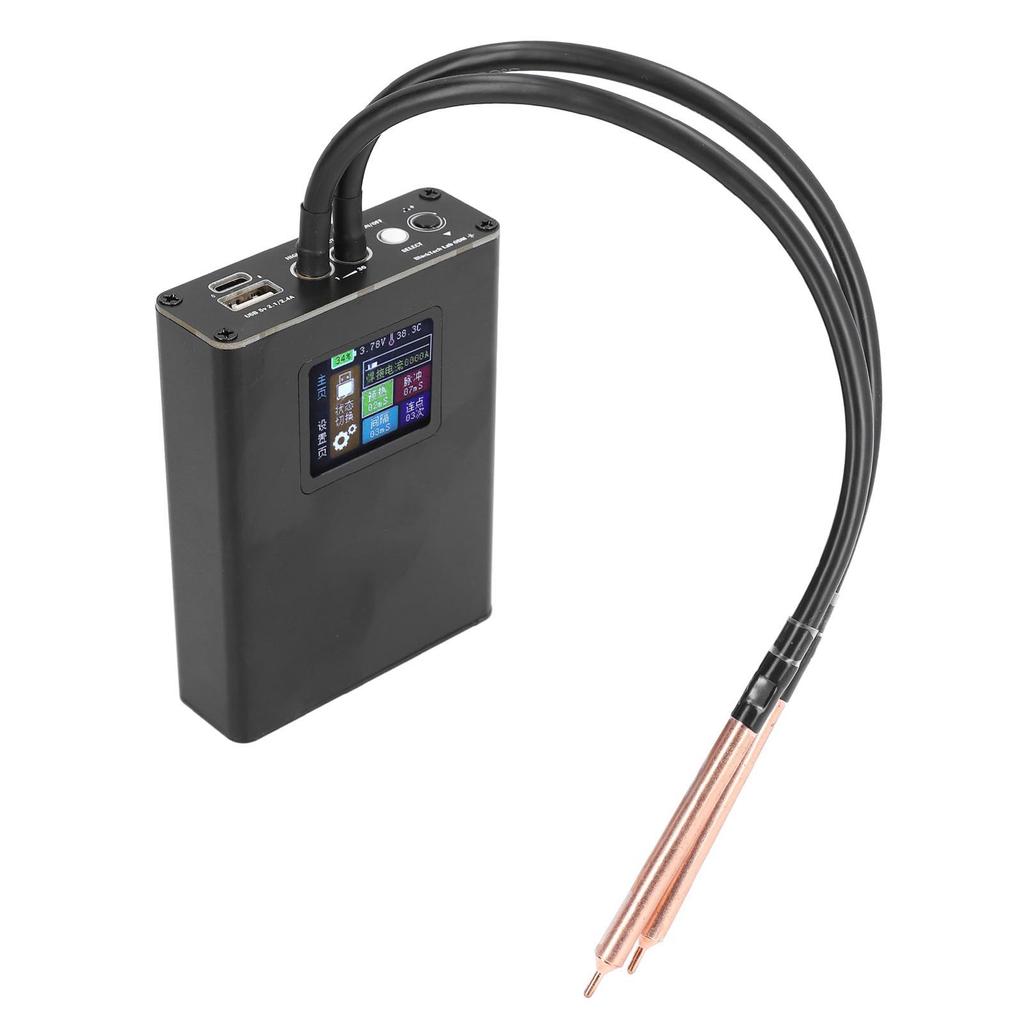 Мини-комплект для точечной сварки с портативным ЖК-дисплеем и аккумулятором емкостью 5000 мАч для листового металла толщиной 0,25 мм