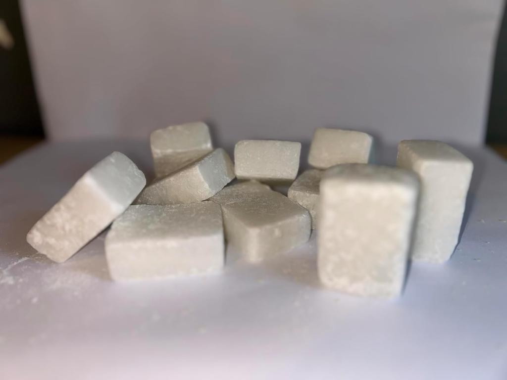 Pack of 10 Solid Musk Squares Natural WHITE 30g – Made In Morocco Handmade, Long-Lasting Fragrance 100% Natural, Hypoallergenic,