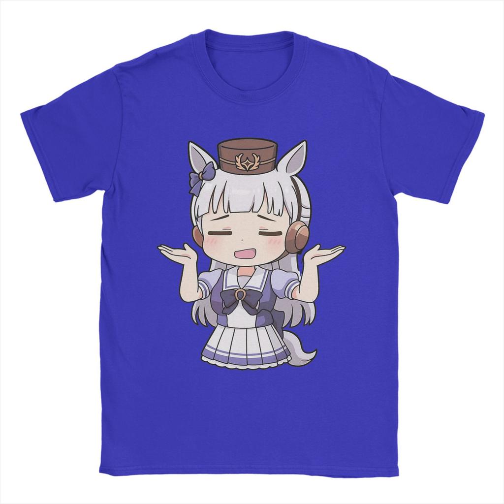 Мужская Женская Золотой Корабль Мем Чиби Из Uma Musume Pretty Derby Футболка 100% Хлопок Графическая Футболка Одежда Наряды