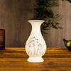 Weiße Vase Mit Lotusmuster Keramik Für