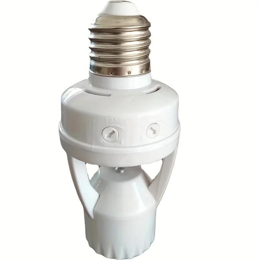 E27 PIR Induction Light Socket Smart Motion Sensor Bulb Holder Ampoule LED Lamp Base Converter For Home Automation Lights Socket