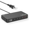 Быстрое зарядное устройство USB 140 Вт Порт 100 Вт x 3 20 Вт x 1 x PPS PSE Одновременная зарядка ПК Ноутбука Смартфона Совместимо с и Другими Зарядными устройствами, Тип-C, 6-портовое