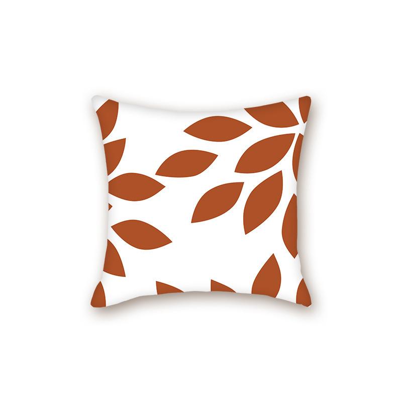 New Modern Simple Leaf Series Sofa Cushion Pillow Case Bedside Bedroom Backrest Pillow