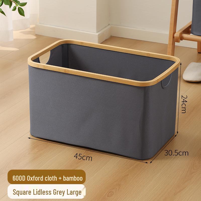Elegant Foldable Laundry Hamper - Spacious Bathroom Storage Basket