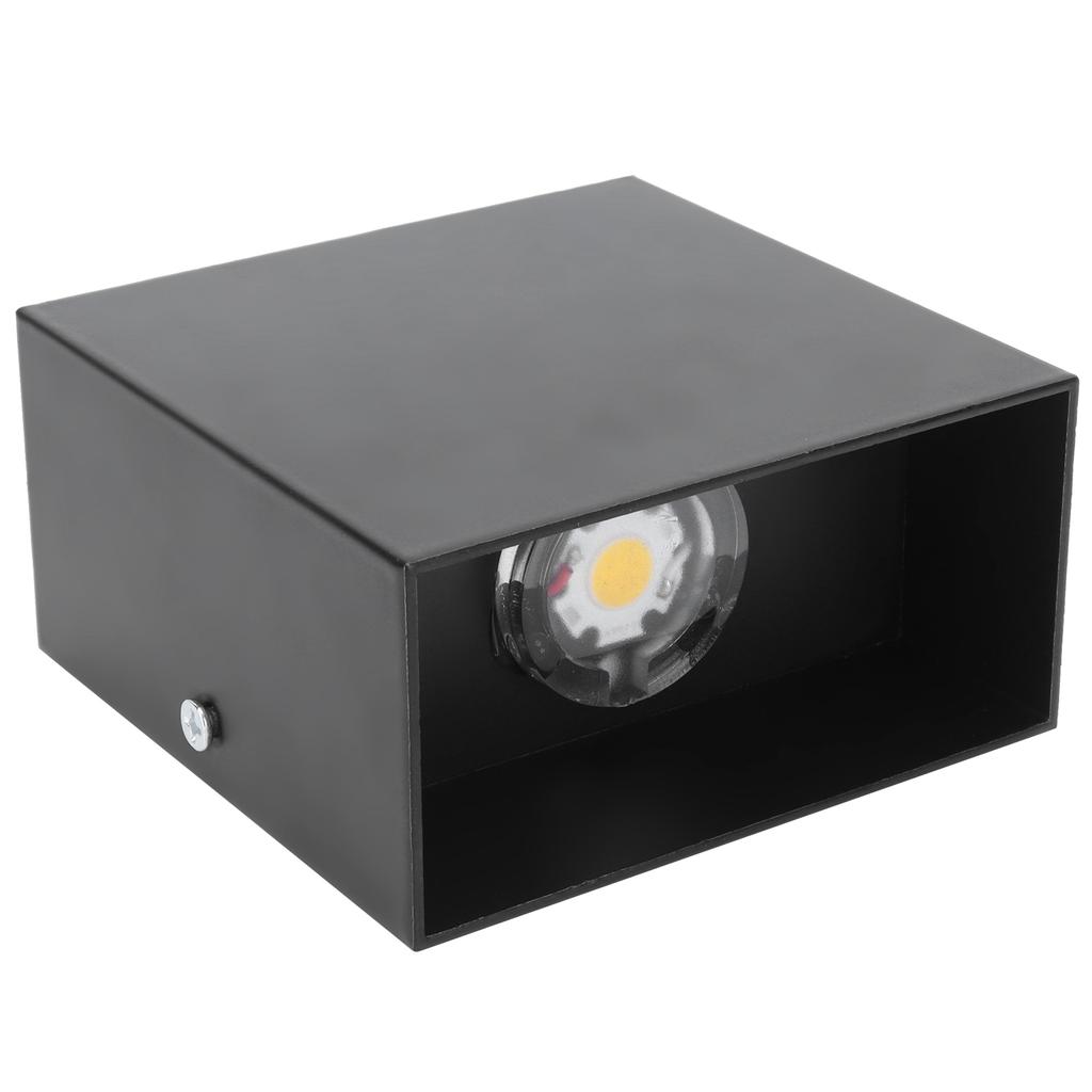 Светодиодный настенный светильник 7 Вт для внутреннего использования, квадратная лампа для спальни, прихожей, крыльца, балкона, украшения 100265 В(черный