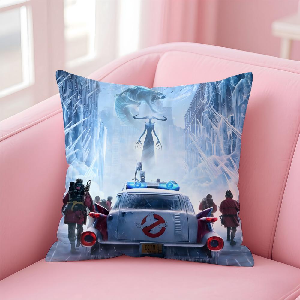GGhostbusters AAfterlife Cartoon Cushion Cover Pillow Case Soft Friendly Fabric  Concealed Zipper