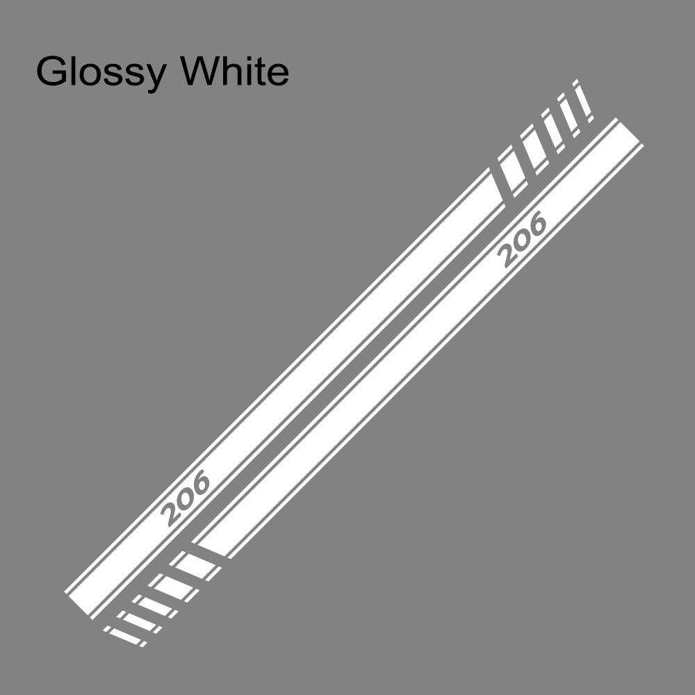 Car Side Line Stickers Tuning Accessories Vinyl Film Decals for Peugeot 206 DIY Auto Sports Decal Graphics Wrap Accessories