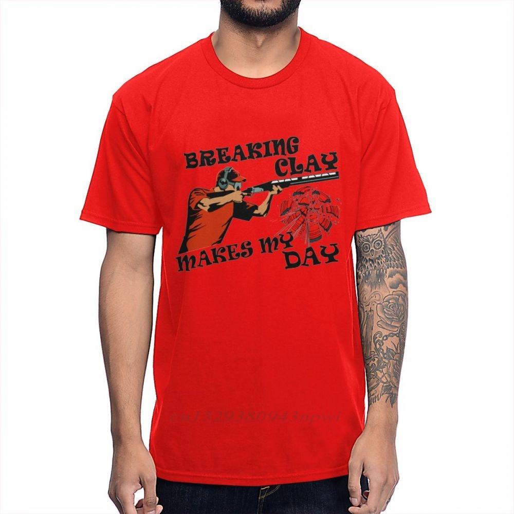 Man Leisure Clay Trap Shooting For Skeet Shooting Fans T Shirt Round Neck Comfortable Cotton Anime Homme Tshirt