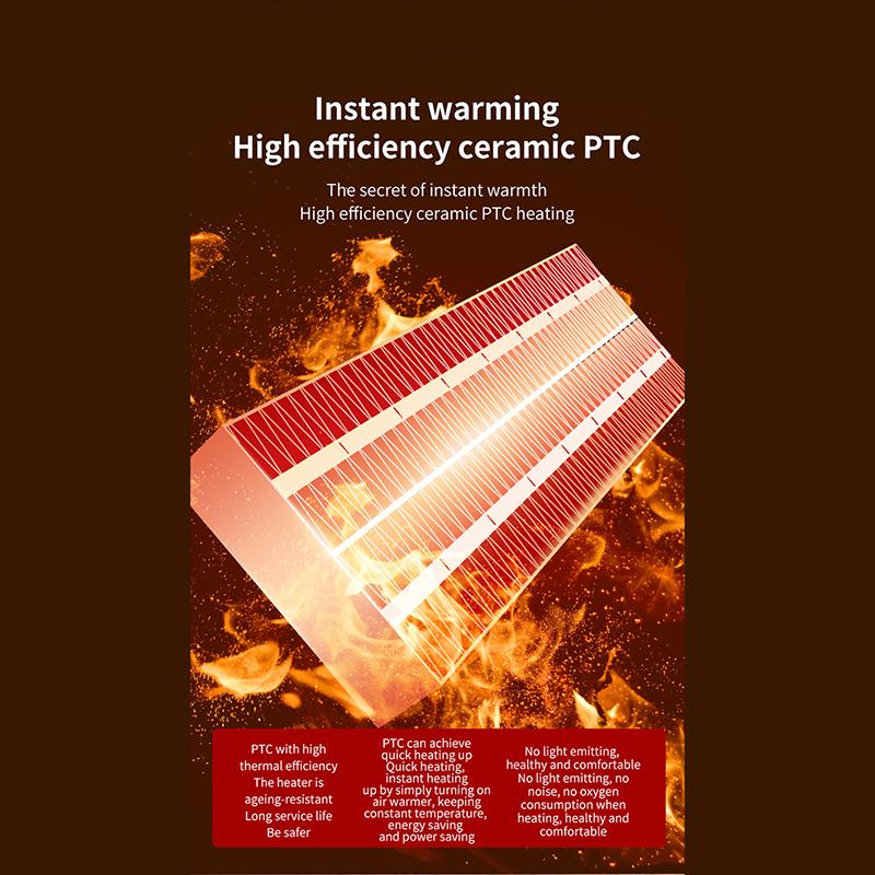 Электрический обогреватель 500 Вт для обогрева помещения, защита от перегрева, керамический обогреватель 220 В, низкий уровень шума для бытовой техники в спальне