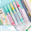 6 шт. Двусторонний волшебный набор хайлайтеров, меняющих цвет, пастельные тона. Для студентов, дневников, скрапбукинга, рисования, DIY, школы. Кавайный.