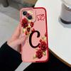 Для Apple iPhone 13 12 11 Pro Max 13 12 Mini 6 7 8 Plus Чехол для телефона Простой узор с начальными буквами Жидкий мягкий силикон Черный корпус Для корпуса Apple
