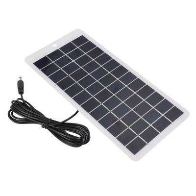 5W 12V Поликристаллическая солнечная панель Портативная солнечная энергия Мини-высокоэффективный солнечный модуль с DC