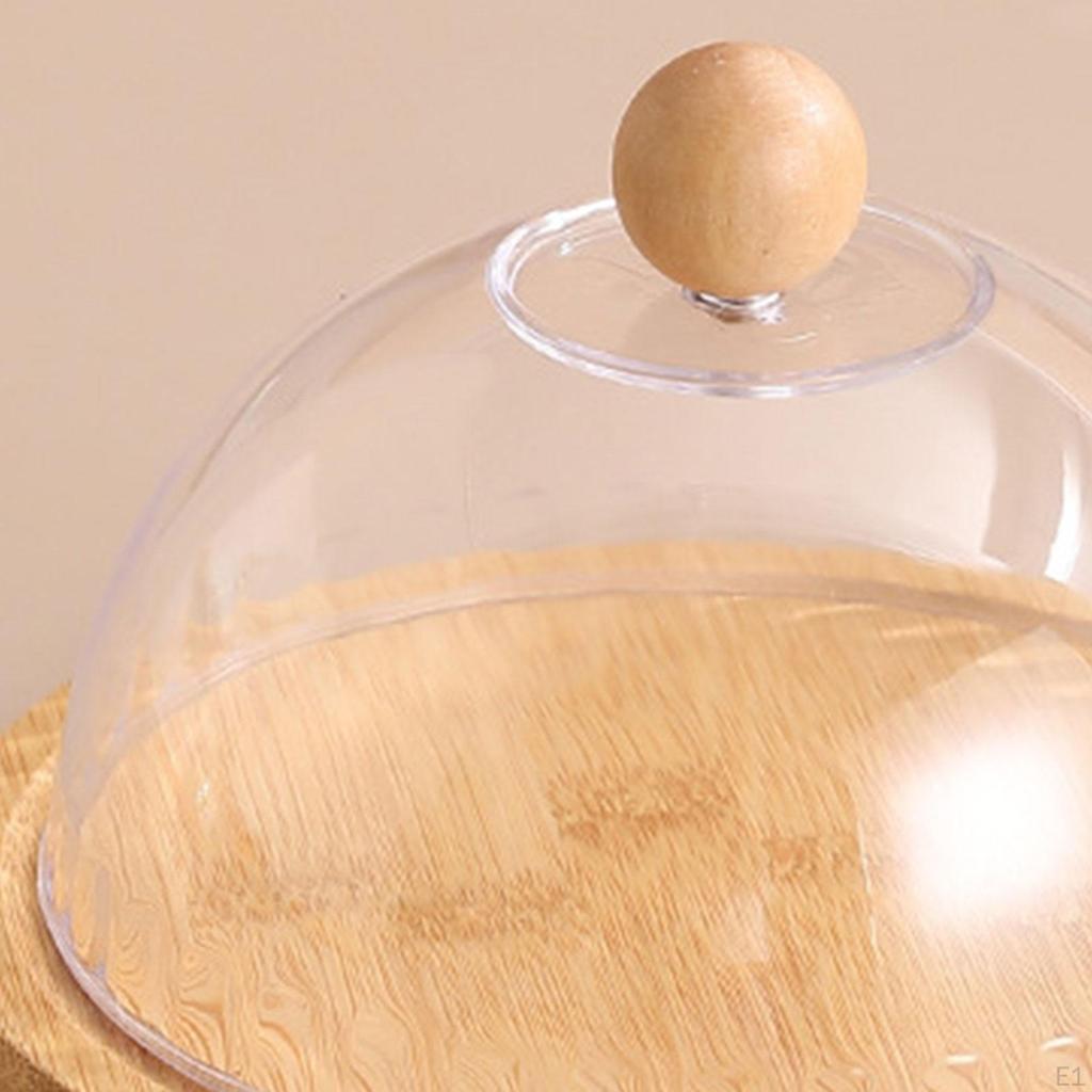 Cake Stand Holder Pie Bread Holiday Treat Covered Serving Platter Round Tray for