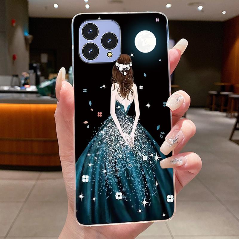 Чехол для телефона Cubot P80 Coque Бабочка Бант Защитный корпус CubotP80 Чехол Capa Прозрачный Мягкий Силикон TPU Покрытие Funda