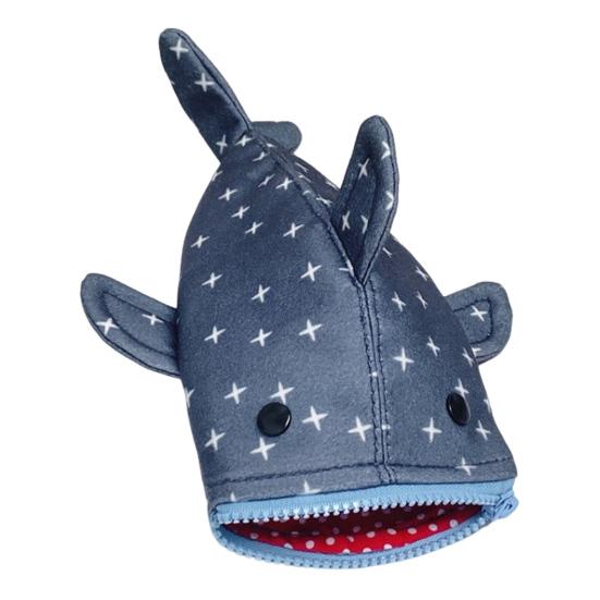 Пенал в форме акулы, гладкая застежка-молния, держатель для ручек, большая вместимость, утолщенный, забавный органайзер для канцелярских товаров