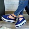 Hot Sale Hollow Out Women Sandals Buckle Strap Flock Summer Shoes Chaussures Femme Flat Platform Sandalias Shoes Fashion