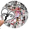 100 штук граффити-стикеров для ретро-декора стены, DIY-журнала, блокнота, стакана для воды