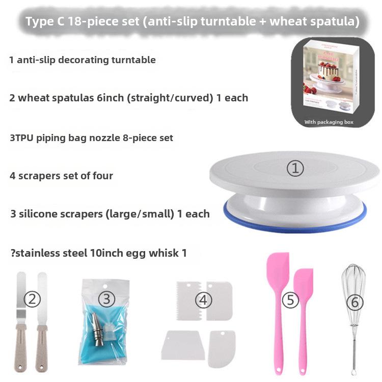 Набор для украшения торта из пшеничной соломы - вращающийся инструмент для выпечки для проектов «сделай сам»