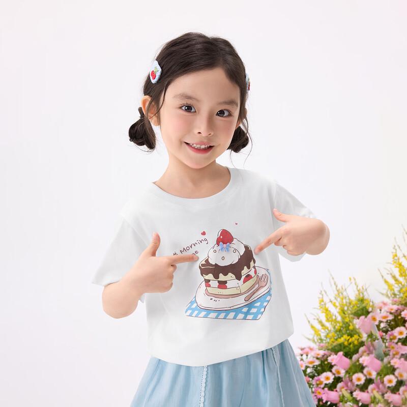 Toddler Girl's Cake Print Short Sleeve T-shirt