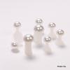 Soft Non-pinch Toe Separators 8 Pcs Reusable Plastic Cute Flower Pearl Designs for Long Time Pedicure Nail Polish