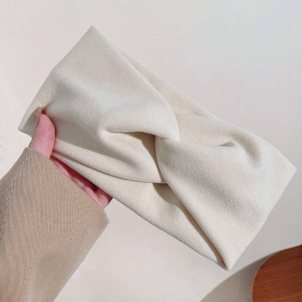 Solid Color Wide Headband Elastic Turban Workout Headband New Sports Yoga Hair Band for Wash Face