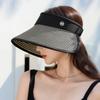 Ladies Sunscreen Empty Top Visor Travel Writing Foldable Bucket Hat Versatile Sun Hat Tide Straw Hat