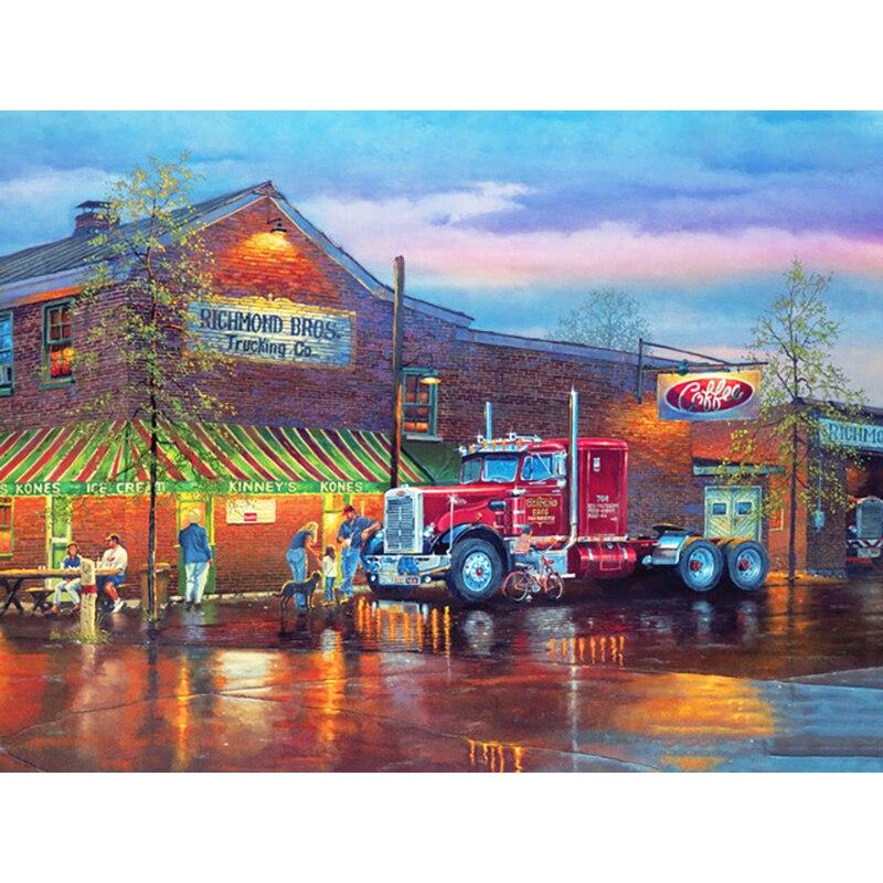 Новый 5D DIY алмазная живопись пейзаж Алмазная вышивка деревня вышивка крестом полная круглая дрель домашний декор ручной художественный подарок