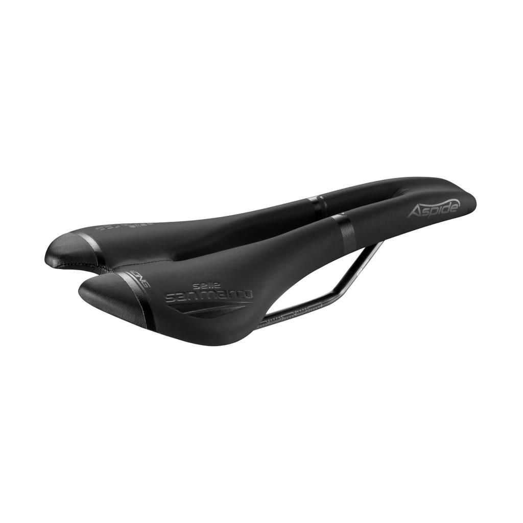SELLE SAN MARCO Bicycle Saddle Aspide Racing Narrow NARROW S2 W 132 X L 277 Racing Narrow 901LN401 Black/Size – mm/ASPIDE Open-Fit